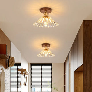 Celako™ Vitrino Ceiling Light | Glass Copper Wabi Sabi Style
