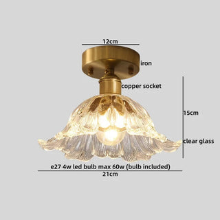 Celako™ Vesica Ceiling Light | Clear Glass Wabi Sabi Style Kitchen Island Lighting