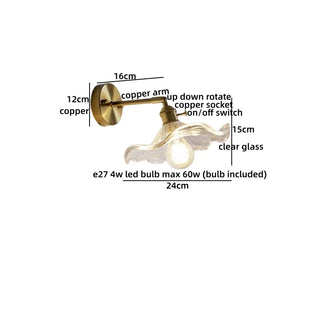 Celako™ Verdite Wall Light | Glass Bedroom Lighting