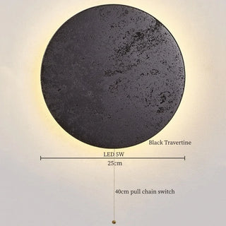 Celako™ Trenoir Wall Light | Black Travertine Nordic Minimalism
