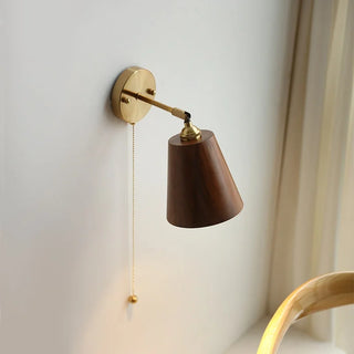 Celako™ Umberine Wall Light | Copper Wood Japan Wabi Sabi Living Room Lighting