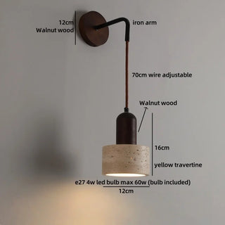 Celako™ Wall Light | Travertine Hallway Lighting