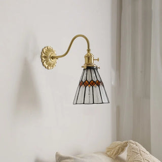 Celako™ Vitroma Wall Light | Copper Glass Bedroom Lighting