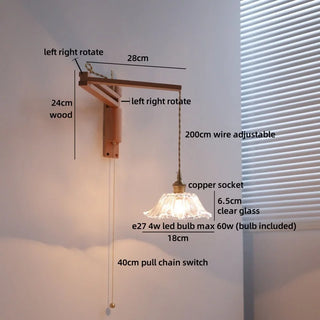 Celako™ Kirei Wall Light | Glass Bedroom Lighting