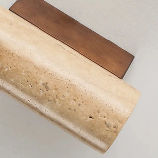 Celako™ Terravie Wall Light | Yellow Travertine Living Room Lighting