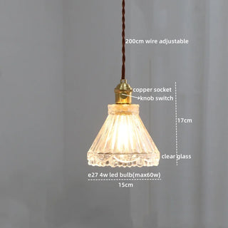Celako™ Cuvolo Pendant Light | Glass Bedroom Lighting