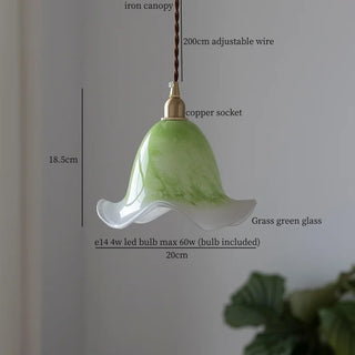 Celako™ Aureverre Pendant Light | Glass Bedroom Lighting
