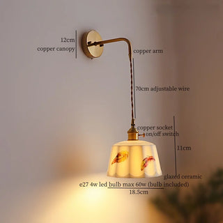 Celako™ Gresia Wall Light | Glazed Ceramic Kitchen Island Lighting