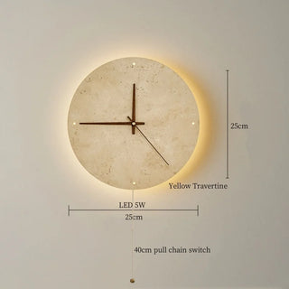 Celako™ Soltra Wall Light | Yellow Travertine Living Room Lighting