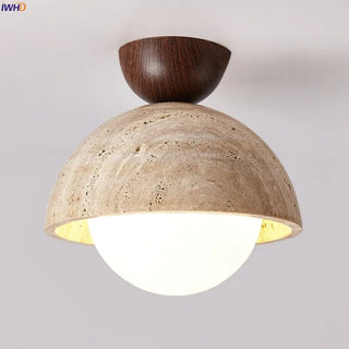 Celako™ Tibrelle Ceiling Light | Yellow Travertine Living Room Lighting