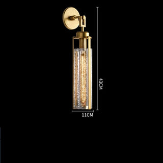 Celako™ Crisara Wall Light | Crystal Bedside Lighting