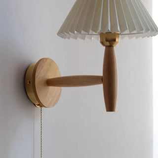 Celako™ Parasol Wall Light | Wood Living Room Lighting