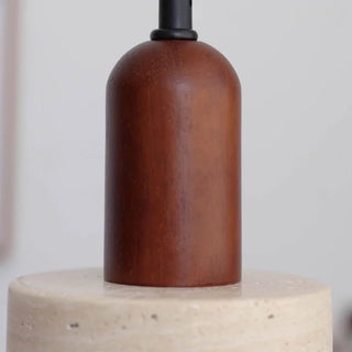 Celako™ Aureltine Pendant Light | Yellow Travertine Japan Wabi Sabi