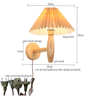 Celako™ Ivoura Wall Light | PVC Wood Living Room Lighting