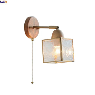 Celako™ Ondelle Wall Light | Glass Copper Bedroom Lighting