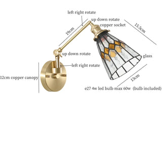 Celako™ Vitraza Wall Light | Tiffany Glass Stone Kitchen Island Lighting
