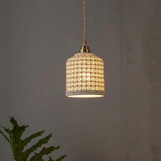 Celako™ Kurinuki Pendant Light | Ceramic Bedroom Lighting