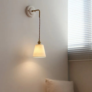 Celako™ Striora Wall Light | Ceramic Bedroom Lighting