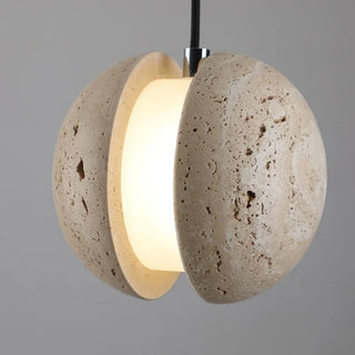 Celako™ Terrana Pendant Light | Yellow Travertine Kitchen Island Lighting