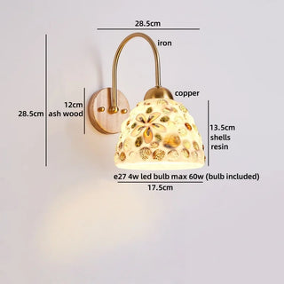 Celako™ Sequoia Wall Light | Ash Wood Bedside Lighting