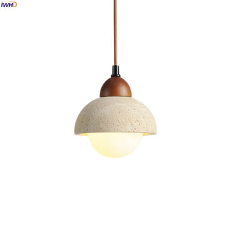 Celako™ Teravine Pendant Light | Yellow Travertine Living Room Lighting