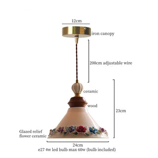 Celako™ Ceraflor Pendant Light | Ceramic Bedroom Lighting