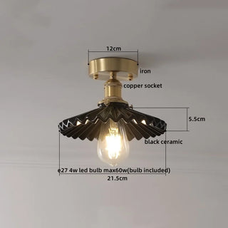 Celako™ Zaffre Ceiling Light | Blue Ceramic Dining Room Lighting