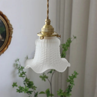 Celako™ Vitrario Pendant Light | Copper Frosted Glass Bedroom Lighting