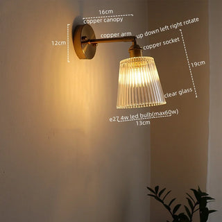 Celako™ Cupella Wall Light | Glass Bedroom Lighting