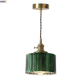 Celako™ Ondella Pendant Light | Green Glass Dining Room Lighting