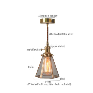 Celako™ Solambra Pendant Light | Glass Stone Kitchen Island Lighting