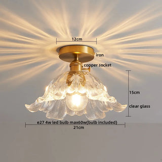 Celako™ Opalio Ceiling Light | Glass Bedroom Lighting