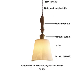 Celako™ Vellum Pendant Light | Polished Copper Dining Room Lighting