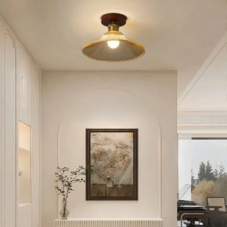 Celako™ Ambrial Ceiling Light | Amber Glass Nordic