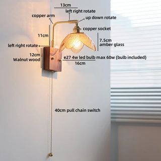 Celako™ Fiorina Wall Light | Glass Bedroom Lighting