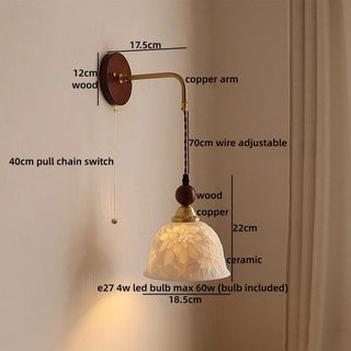 Celako™ Faience Wall Light | Ceramic Living Room Lighting