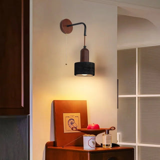 Celako™ Nerolite Wall Light | Black Travertine Bedroom Lighting