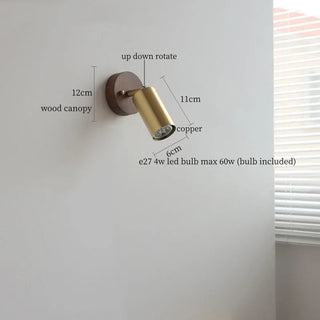 Celako™ Coppice Wall Light | Wood Bedroom Lighting