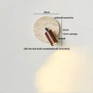 Celako™ Soleil Wall Light | Stone Bedroom Lighting