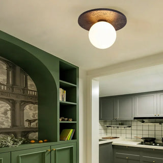 Celako™ Lithora Ceiling Light | Black Travertine Kitchen Island Lighting