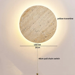 Celako™ Travertine Wall Light | Travertine Living Room Lighting
