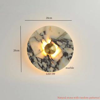 Celako™ Lunmaro Wall Light | Marble Living Room Lighting