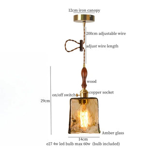 Celako™ Vitrium Pendant Light | Glass Bedroom Lighting