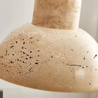 Celako™ Lapideus Pendant Light | Yellow Travertine Living Room Lighting