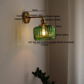 Celako™ Rinzen Wall Light | Glass Bedroom Lighting