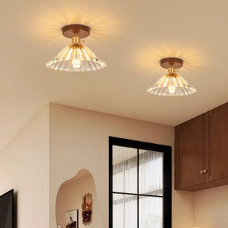 Celako™ Vitrino Ceiling Light | Glass Copper Wabi Sabi Style