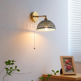 Celako™ Teraku Wall Light | Ceramic Wabi Sabi