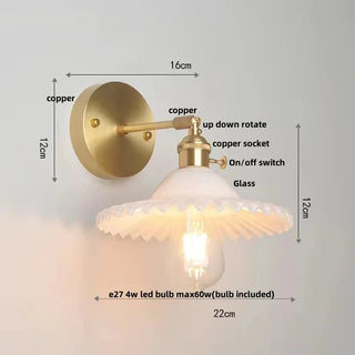 Celako™ Verada Wall Light | Copper Bedroom Lighting