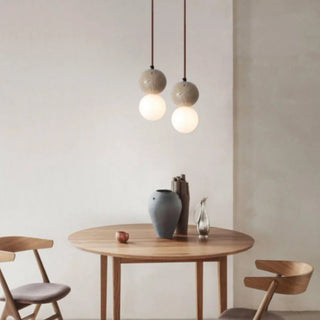 Celako™ Auralith Pendant Light | Yellow Travertine Nordic Minimalism
