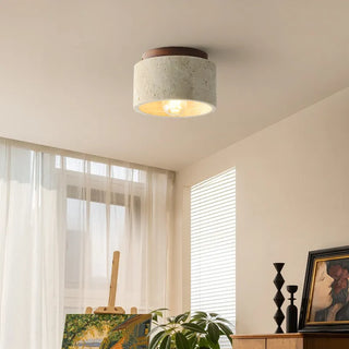 Celako™ Travoro Ceiling Light | Yellow Travertine Modern Wabi Sabi Style